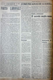 Página do jornal Unitário de julho de 1941
