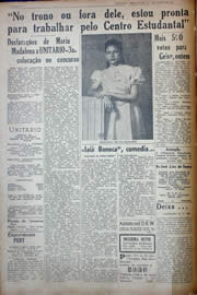 Página do jornal Unitário de julho de 1941