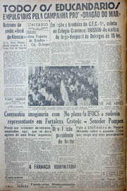 Página do jornal Unitário de julho de 1941