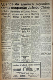 Página do jornal Unitário de julho de 1941