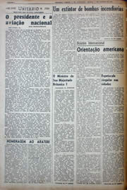 Página do jornal Unitário de agosto de 1941
