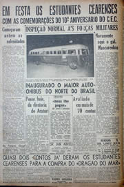 Página do jornal Unitário de agosto de 1941