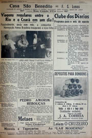 Página do jornal Unitário de agosto de 1941