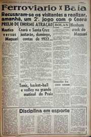 Página do jornal Unitário de agosto de 1941