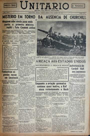Página do jornal Unitário de agosto de 1941