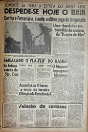 Página do jornal Unitário de agosto de 1941