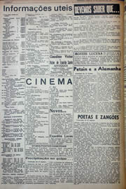 Página do jornal Unitário de agosto de 1941