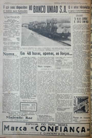Página do jornal Unitário de agosto de 1941
