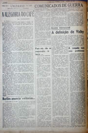 Página do jornal Unitário de agosto de 1941