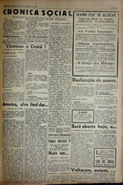 Página do jornal Unitário de agosto de 1941