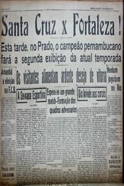 Página do jornal Unitário de agosto de 1941