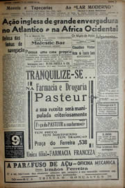 Página do jornal Unitário de agosto de 1941