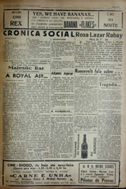 Página do jornal Unitário de agosto de 1941