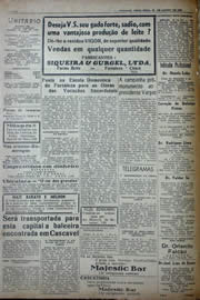 Página do jornal Unitário de agosto de 1941