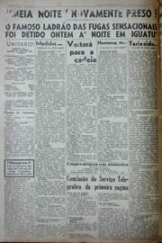 Página do jornal Unitário de agosto de 1941