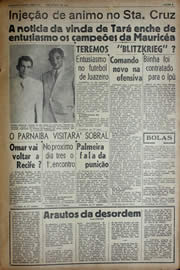 Página do jornal Unitário de agosto de 1941