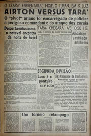 Página do jornal Unitário de agosto de 1941