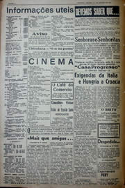 Página do jornal Unitário de agosto de 1941