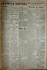 Página do jornal Unitário de agosto de 1941