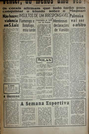 Página do jornal Unitário de agosto de 1941