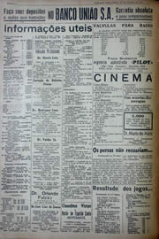 Página do jornal Unitário de agosto de 1941