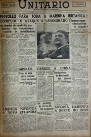 Página do jornal Unitário de agosto de 1941