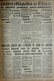 Página do jornal Unitário de agosto de 1941