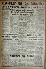 Página do jornal Unitário de agosto de 1941