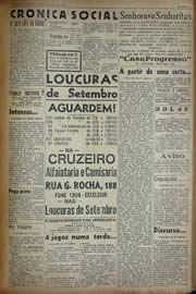 Página do jornal Unitário de agosto de 1941