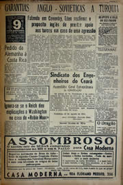 Página do jornal Unitário de agosto de 1941