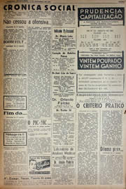 Página do jornal Unitário de setembro de 1941