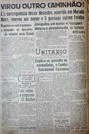 Página do jornal Unitário de setembro de 1941