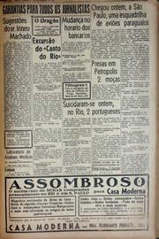 Página do jornal Unitário de setembro de 1941