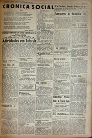 Página do jornal Unitário de setembro de 1941