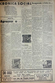 Página do jornal Unitário de setembro de 1941
