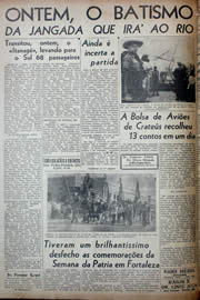 Página do jornal Unitário de setembro de 1941