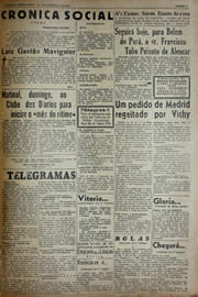 Página do jornal Unitário de setembro de 1941