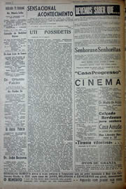 Página do jornal Unitário de setembro de 1941