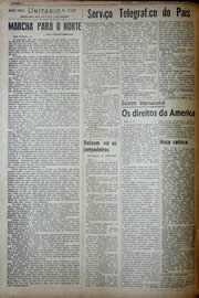 Página do jornal Unitário de setembro de 1941