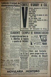 Página do jornal Unitário de setembro de 1941
