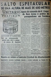 Página do jornal Unitário de setembro de 1941