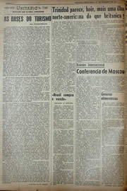 Página do jornal Unitário de setembro de 1941