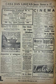 Página do jornal Unitário de setembro de 1941