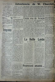 Página do jornal Unitário de outubro de 1941