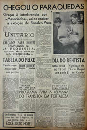 Página do jornal Unitário de outubro de 1941