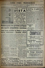 Página do jornal Unitário de outubro de 1941