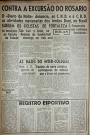 Página do jornal Unitário de outubro de 1941