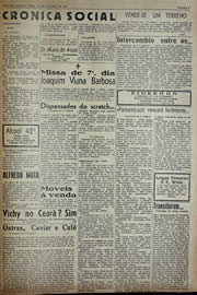 Página do jornal Unitário de outubro de 1941