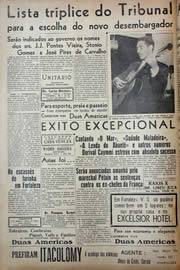 Página do jornal Unitário de outubro de 1941