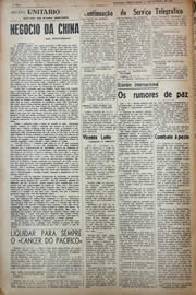 Página do jornal Unitário de outubro de 1941